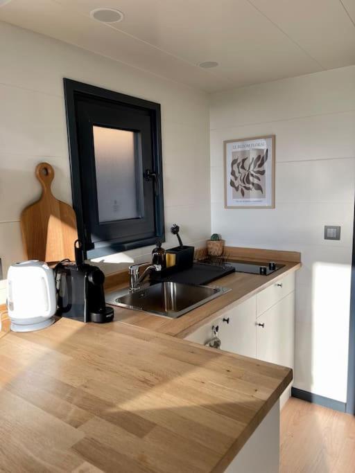 Tiny House With Sauna & Jacuzzi Near Amsterdam Vijfhuizen Exterior photo